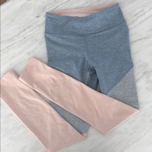 Outdoor voices tri color spring legging xs